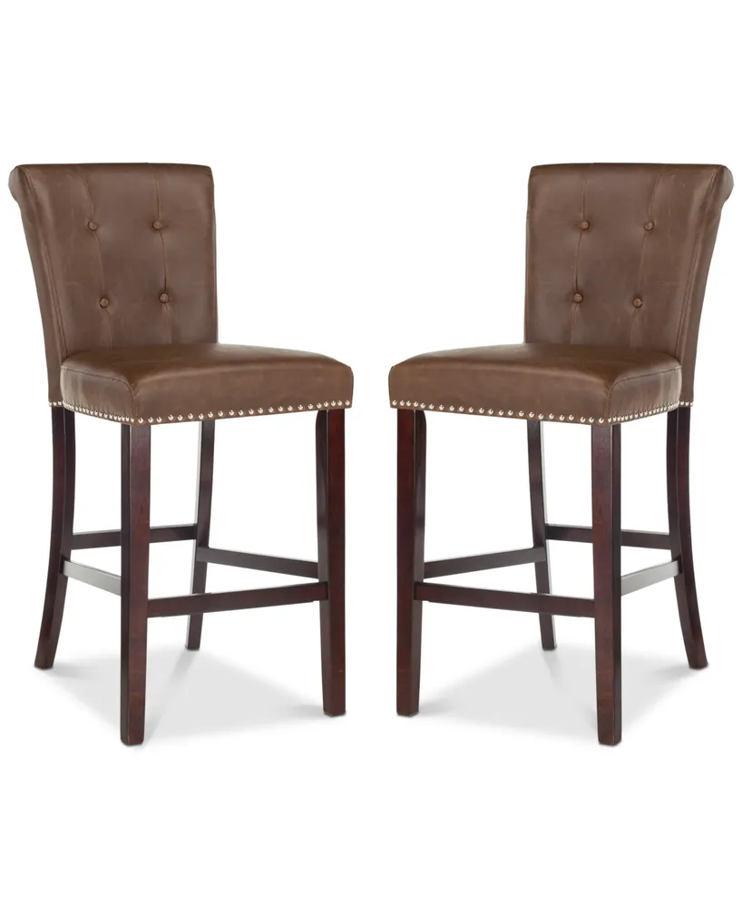 Oston Faux Leather Bar Stool (Set Of 2)