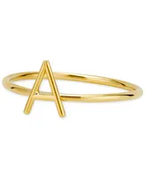 Sarah Chloe Amelia Initial Monogram Ring in 14k Gold