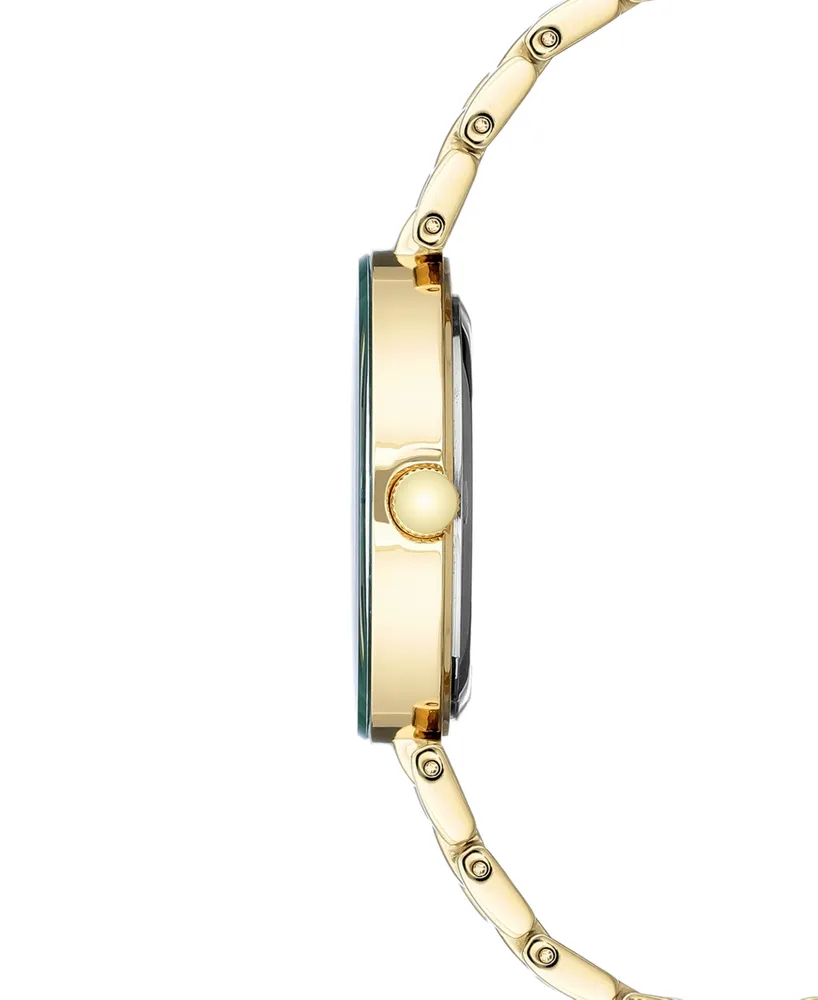 Anne Klein Women's Diamond-Accent Gold-Tone Bracelet Watch 32mm