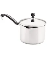 Farberware Classic Stainless Steel 3-Qt. Straining Saucepan & Lid