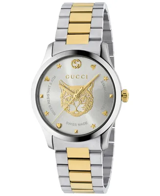 Gucci Men's Swiss G-Timeless Two-Tone Stainless Steel Bracelet Watch 38mm