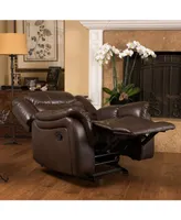 Olyena Faux Leather Glider Recliner