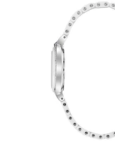 Bulova Women's Rubaiyat Diamond (1/3 ct. t.w.) Stainless Steel and White Ceramic Bracelet Watch 35mm