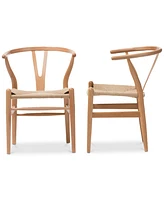 Caden Wishbone Chair (Set of 2)