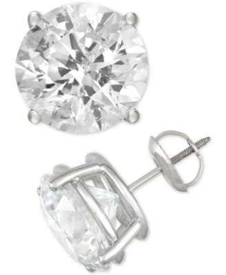 Diamond Stud Earrings 2 To 6 Ct. T.W. In 14k White Gold