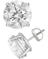 Diamond Stud Earrings 2 To 6 Ct. T.W. In 14k White Gold