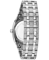 Bulova Men's Stainless Steel & Crystal-Accent Bracelet Watch 40mm