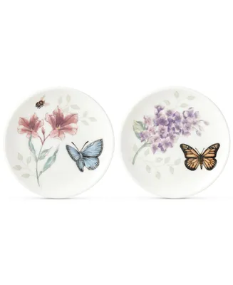 Lenox Butterfly Meadow Porcelain 2-Pc. Coaster Set