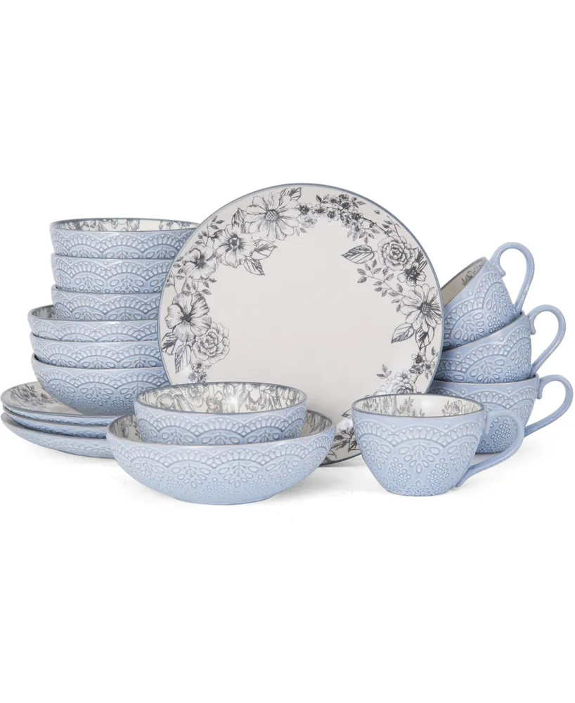 Pfaltzgraff Gabriela Gray 16-Pc. Dinnerware Set