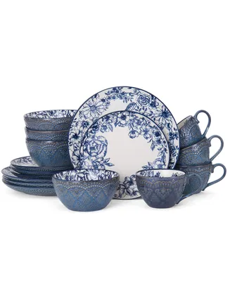 Pfaltzgraff 16-Pc. Gabriela Blue Dinnerware Set