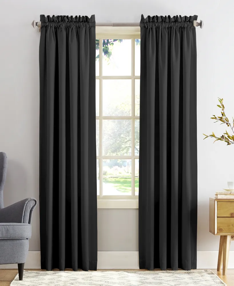 Sun Zero Grant Rod Pocket Top Curtain Panel, 108" x 54"