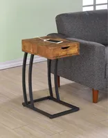 Sutton Industrial One-drawer Accent Table