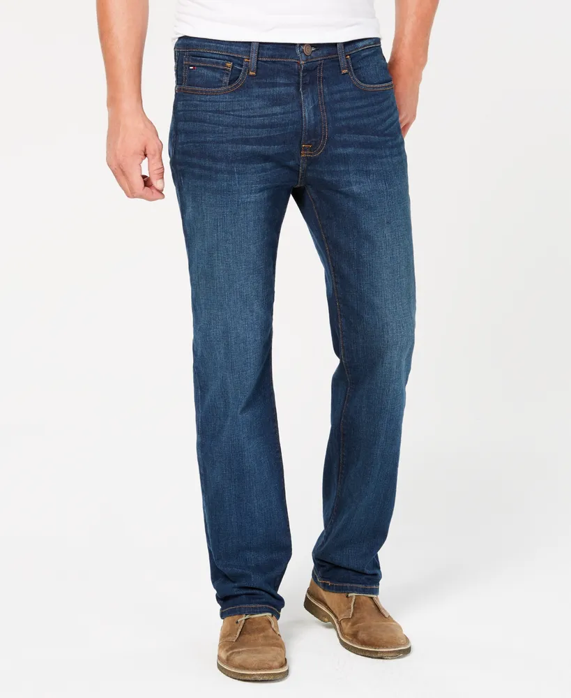 Tommy Hilfiger Men's Big & Tall Relaxed Fit Stretch Jeans, Created for Macy's