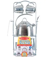 Melissa & Doug Stainless Steel Tea Set