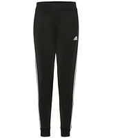 adidas Big Girls Tricot 3 Stripe Joggers, Extended Sizes