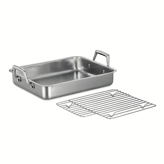 Oxo Obsidian Carbon Steel Roaster Pan & Rack