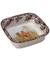 Spode Woodland Dog Square Dish