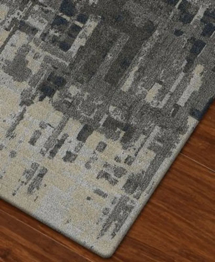 D Style Mosaic Reece Pewter Area Rug Collection