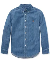 Polo Ralph Lauren Big Boys Cotton Chambray Sport Shirt