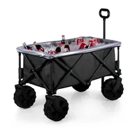 Oniva by Picnic Time Black Adventure Wagon Elite All-Terrain Portable Utility Wagon