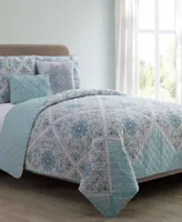 Windsor Reversible 5-Piece Queen Quilt Set