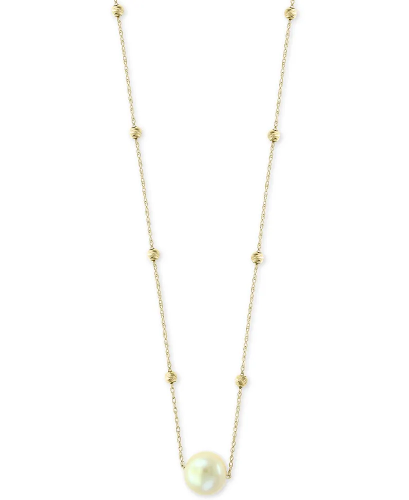 Effy Cultured Freshwater Pearl (8-1/2mm) Pendant Necklace in 14k Gold