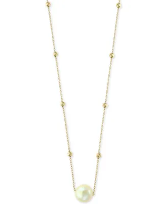 Effy Cultured Freshwater Pearl (8-1/2mm) Pendant Necklace in 14k Gold