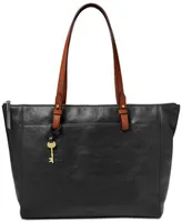 Fossil Rachel Leather Tote with Zipper