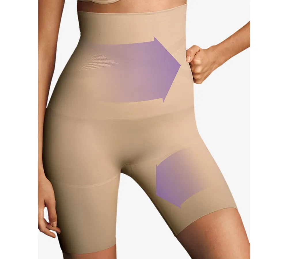 Maidenform Women's Ultra Tummy-Control Seamless High Waist Thigh Slimmer  12622
