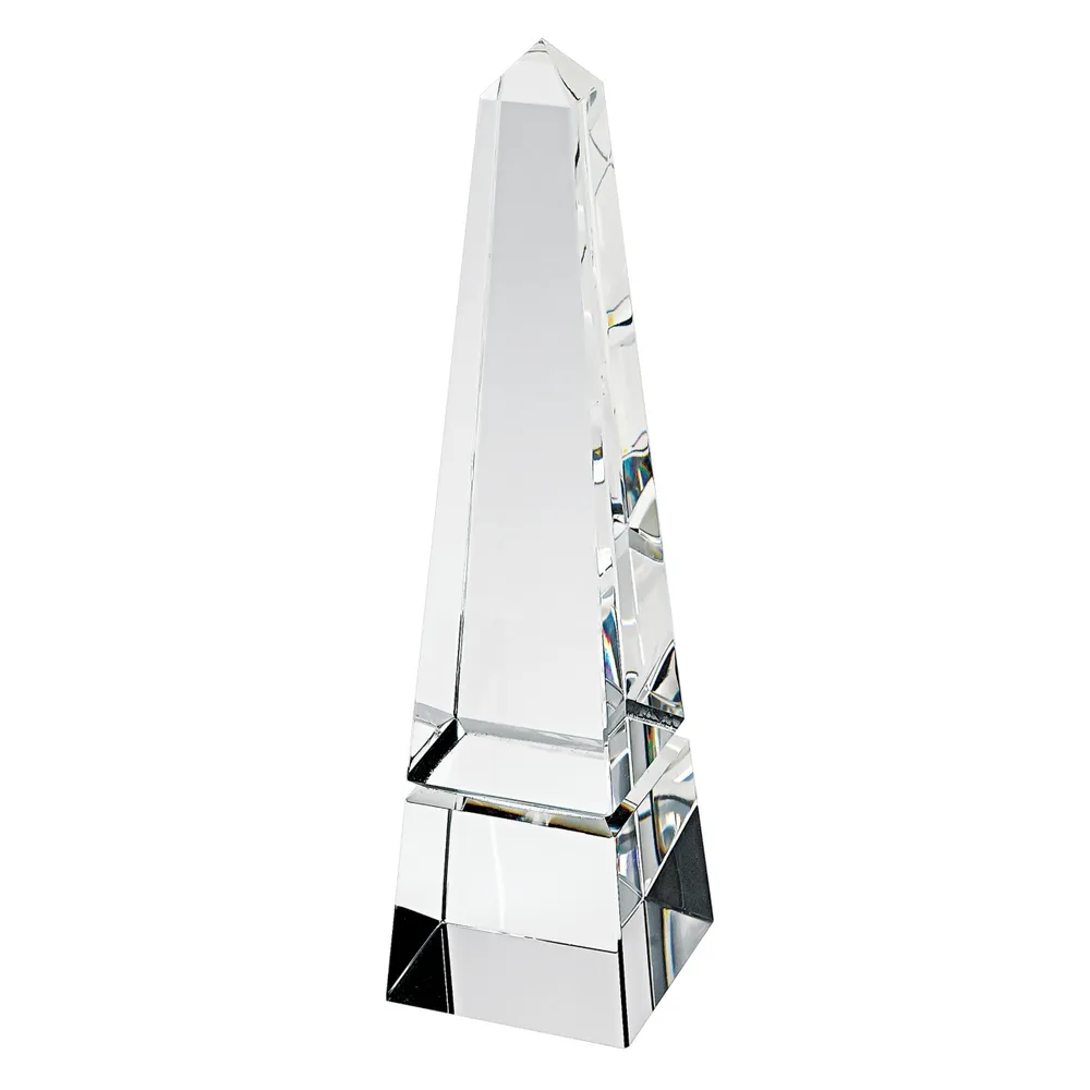 Badash Crystal Crystal Obelisk Art Glass Sculpture