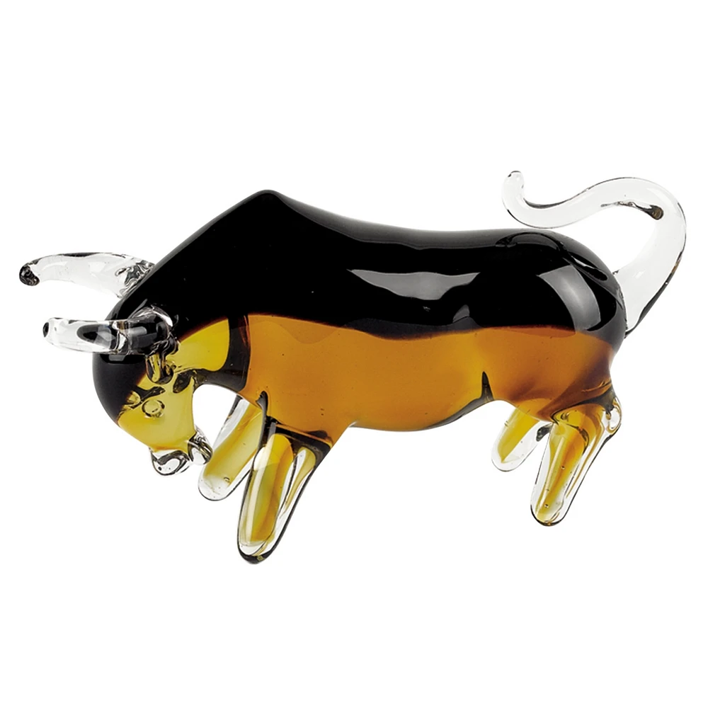 Badash Crystal Bull Art Glass Sculpture