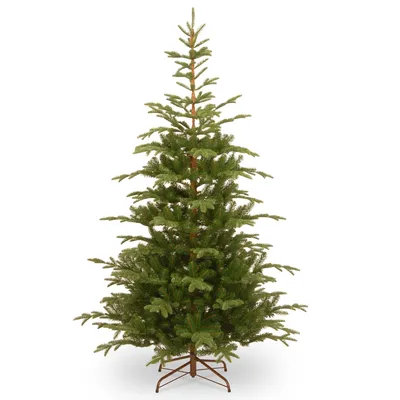 National Tree 7.5' Feel Real Norwegian Spruce Hinged Tree