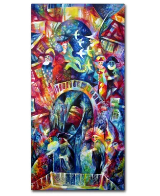 Oxana Ziaka 'Carnival' Canvas Art - 47" x 24" x 2"