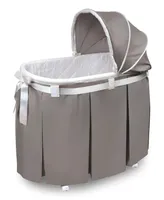 Badger Basket Wishes Oval Bassinet With Full Length Skirt