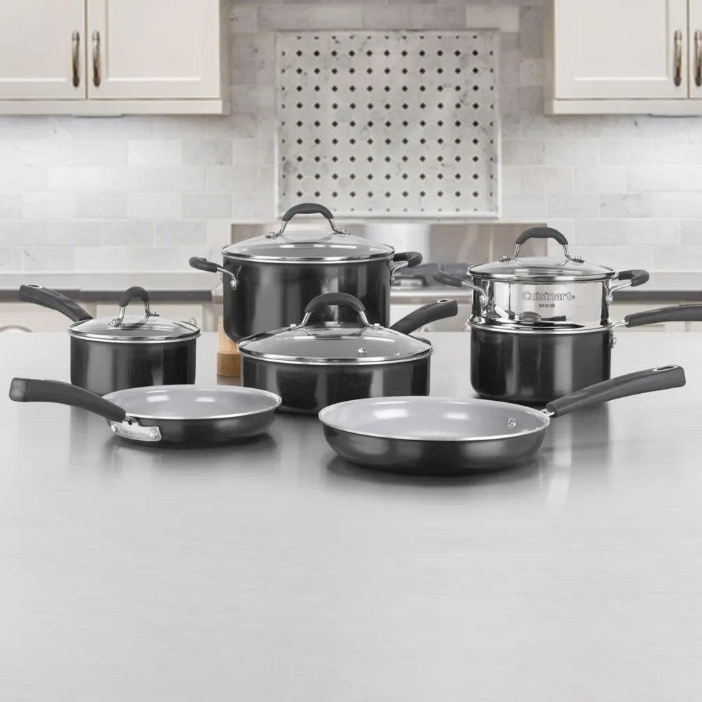 Rachael Ray Cucina 13-Pc. Hard Porcelain Enamel Nonstick Cookware Set -  Macy's