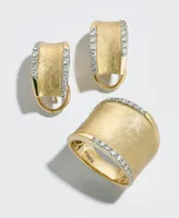 D'oro by Effy Diamond Hoop Earrings (3/8 ct. t.w.) in 14k Gold