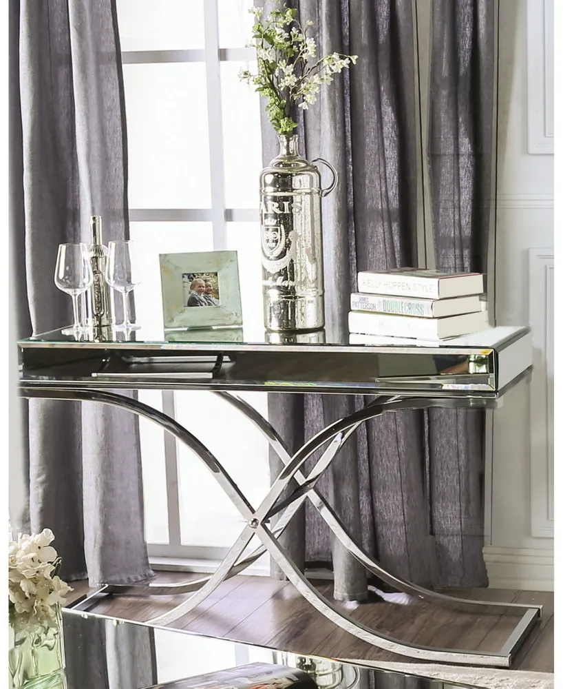 Xander Mirrored Console Table