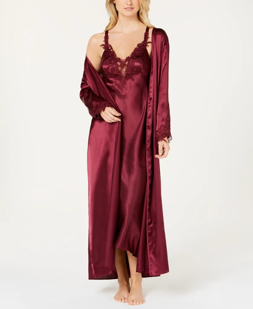 Flora by Nikrooz Stella Satin Venise Trim Robe