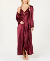 Flora by Nikrooz Stella Satin Venise Trim Robe