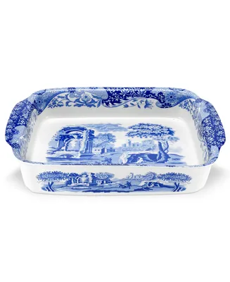 Spode "Blue Italian" Rectangular Handled Casserole