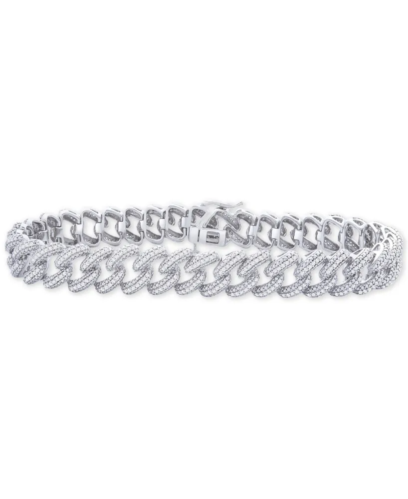 Diamond Link Bracelet (1 ct. t.w.) in Sterling Silver