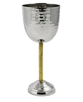 Classic touch Hammered Stainless Steel Kiddush Cup