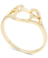 Disney Children's Mickey Mouse Silhouette Ring in 14k Gold