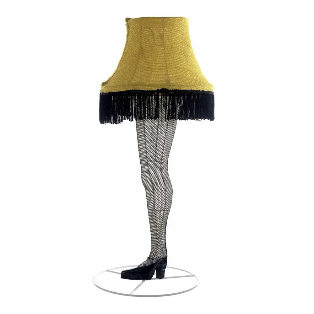 Kurt Adler 28 Inch Leg Lamp 3D Tinsel Lighted Lawn decor