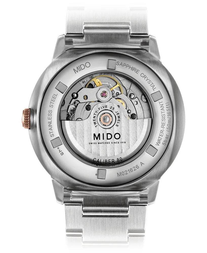 Mido Men's Swiss Automatic Commander Ii BigDate Two-Tone Stainless Steel Bracelet Watch 42mm
