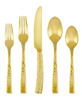 Argent Orfevres Hampton Forge Paris Hammered Gold 20-Pc. Flatware Set, Service for 4