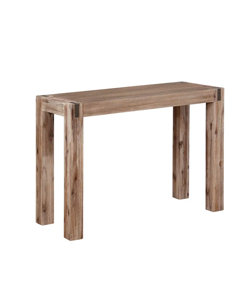 Woodstock Acacia Wood With Metal Inset Console Table