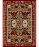 Closeout!! Km Home Pesaro Panel Red 5'5" x 7'7" Area Rug