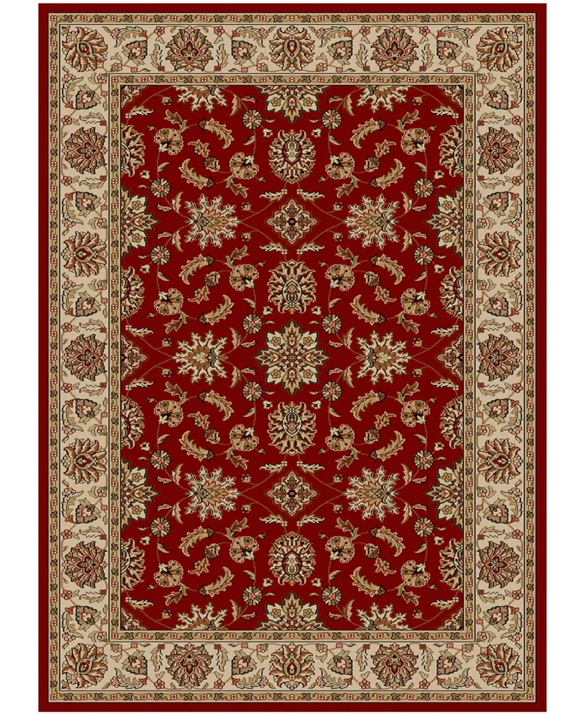 Closeout!! Km Home Pesaro Meshed Red 5'5" x 7'7" Area Rug