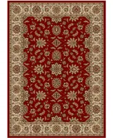 Closeout!! Km Home Pesaro Meshed Red 5'5" x 7'7" Area Rug